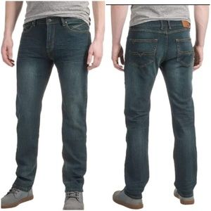 Mott & Grand Slim Straight Leg Jeans 32 Waist